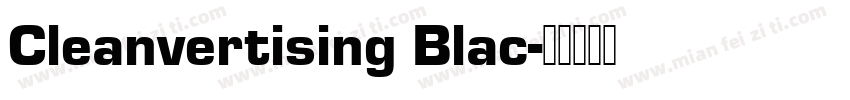 Cleanvertising Blac字体转换